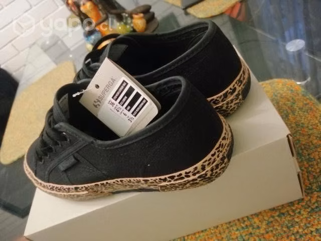Zapatillas Superga Black-Leopard NUEVAS