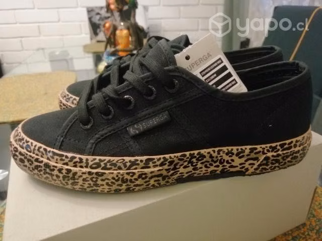 Zapatillas Superga Black-Leopard NUEVAS