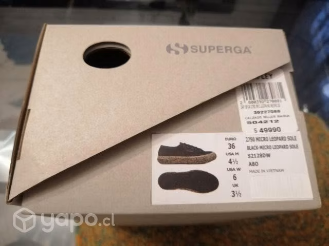 Zapatillas Superga Black-Leopard NUEVAS