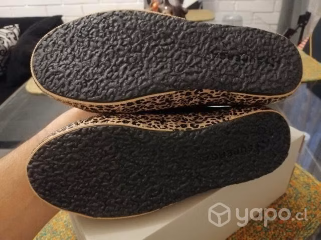 Zapatillas Superga Black-Leopard NUEVAS