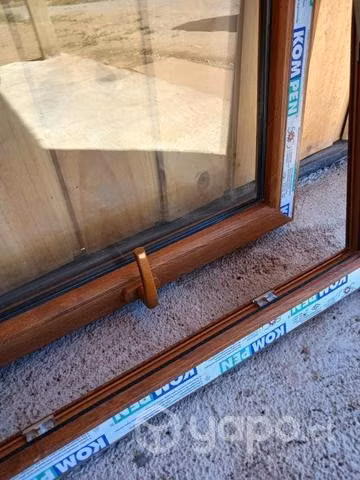 Ventana Termo panel PVC Roble linea europea - Imagen 3