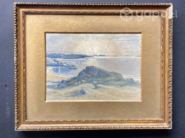 Cuadro ingles europeo antiguo, firmado