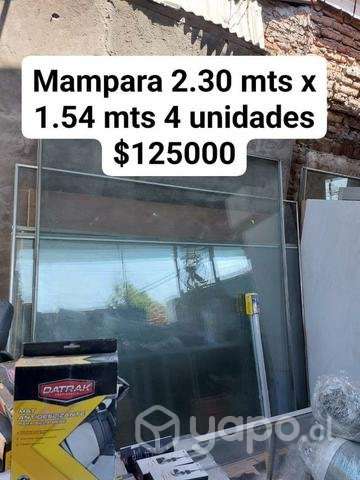 Mampara 2.30 mts x 1.54 mts 4 disponibles