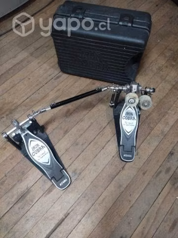 Pedal doble Iron Cobra serie 600 Tama con Maleta