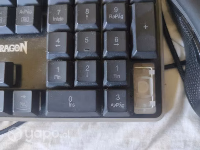 Teclado gamer redragon dyaus2 y mouse cobra fps - Imagen 2