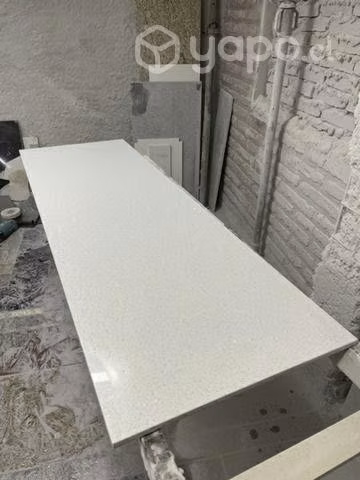 Cubierta de cuarzo blanco Galaxy