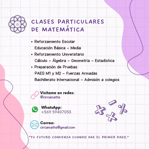 Clases particulares de matemática