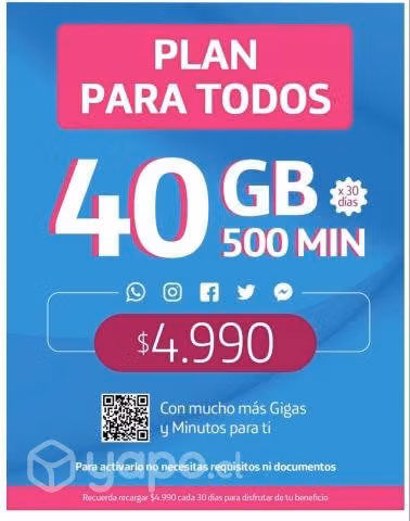 Chip prepago 40gb - Imagen 3