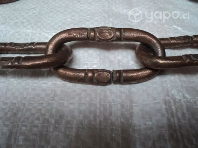 Cadena Antigua P/lámpara 78 Cms. Bronce Macizo