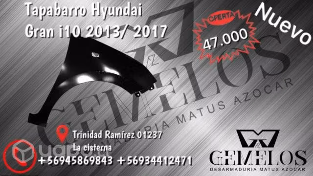 Tapabarro Hyundai grand i10