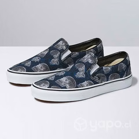 Vans Slip On Wireframe Skulls