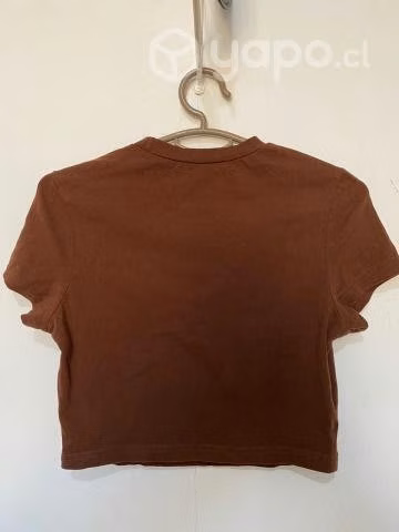 Top corto café marca shein talla M - Imagen 2