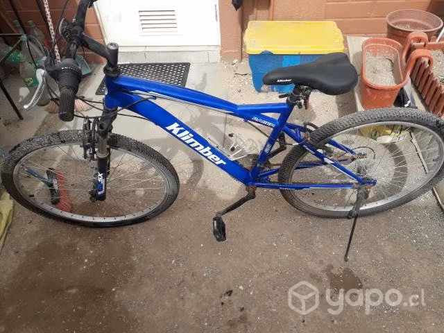 Bicicleta usada marca klimber azul aro 26