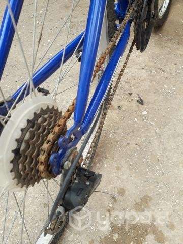 Bicicleta usada marca klimber azul aro 26 - Imagen 5