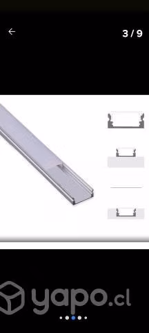 Perfiles de aluminio para cinta led 2 metros
