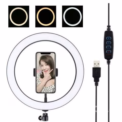 Aro De Luz Led 33cm Tik-Tok 3t+ Trípode Ajustable