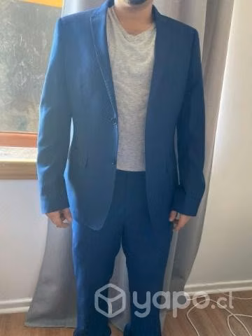 Terno marca van heusen azul talla 50 - Imagen 2