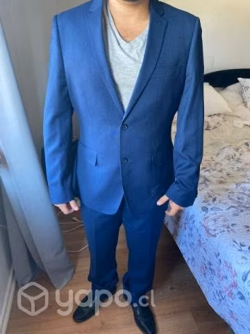Terno marca van heusen azul talla 50