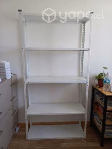 Estanteria Blanca de Metal Galvanizado