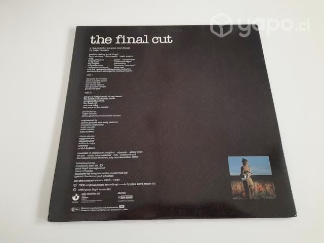 Vinilo Pink Floyd "The Final Cut" Original 1983