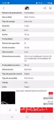 Encimera induktion Albin trotter - Imagen 5