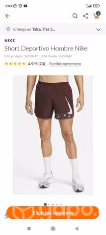 Short nike nuevo original talla S