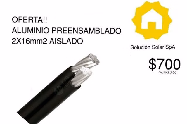 Aluminio preemsamblado 2x16mm2