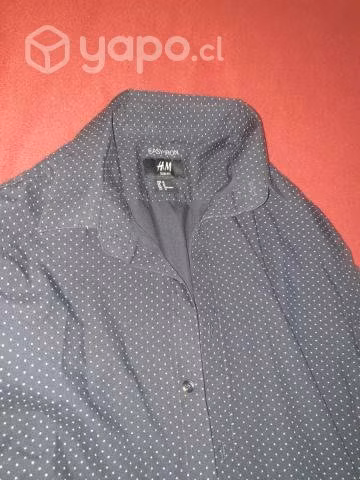 Camisa Azul Oscuro, manga larga, H y M original
