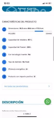 Refrigerador General Electric 700lts Renovación