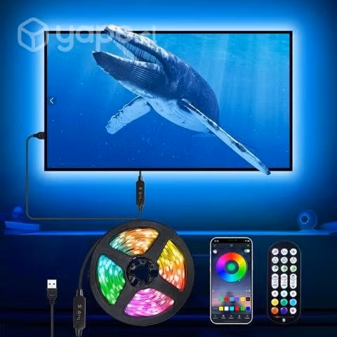 Luces led tv usb bluetooth 5 metros / delivery