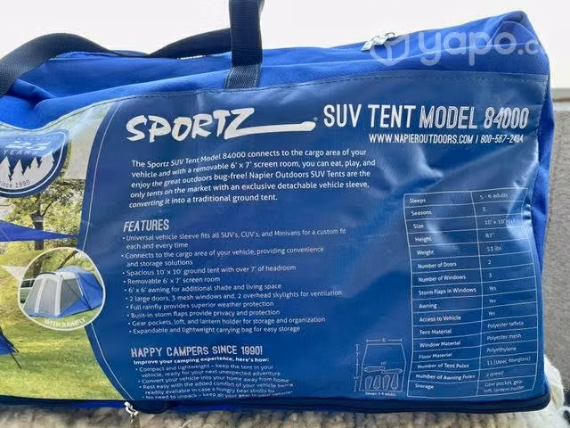 Carpa Napier para SUV modelo 84000 Nueva - Imagen 2
