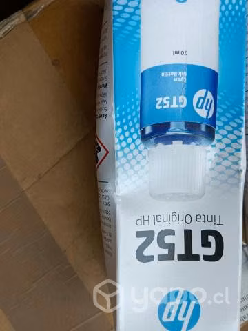 Tinta Hp Gt52 color celeste