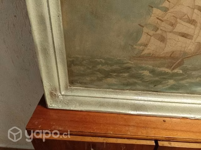 Pintura de marina antíguo