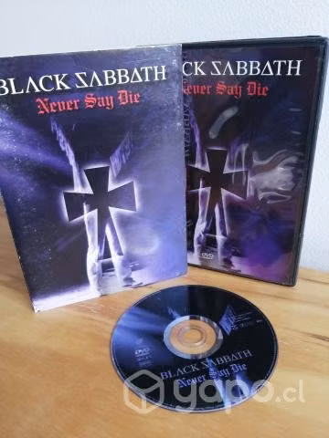 Dvd black sabbath, never say die 2003 argentina