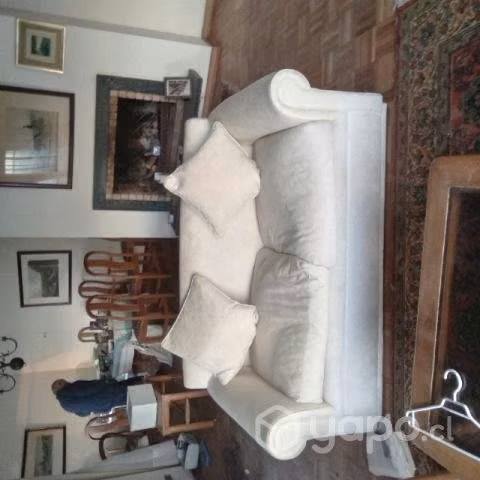 Sillón tela blanco