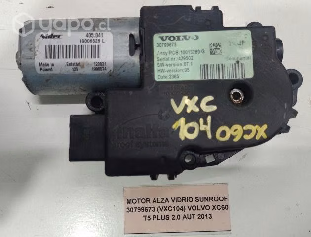 Motor Alza Vidrio Sunroof 30799673 (VXC104) Volvo