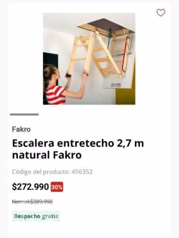 Escalera entretecho