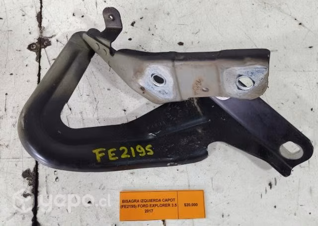Bisagra Izquierda Capot Ford Explorer 3.5 2017