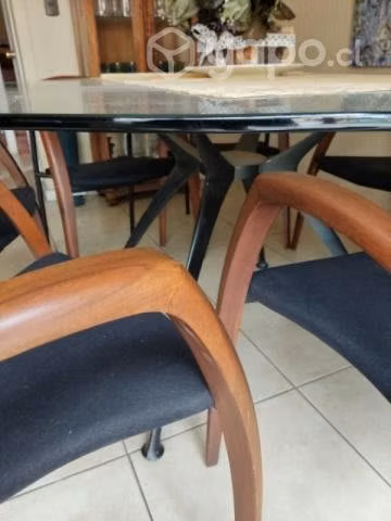 Gran Mesa Comedor Tope Vidrio
