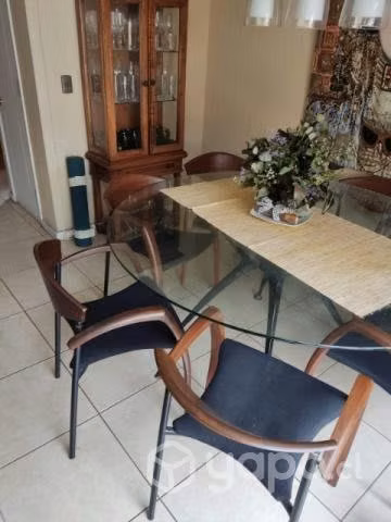 Gran Mesa Comedor Tope Vidrio