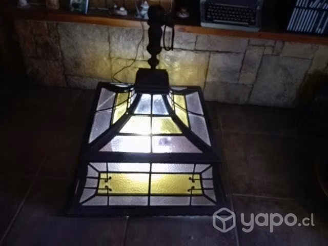 Lámpara fierro vitreax