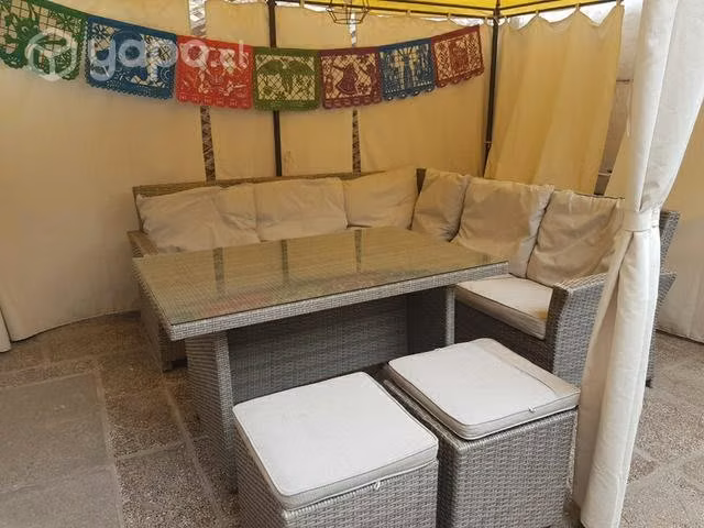 Juego de terraza en L
