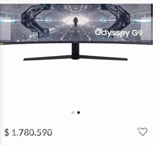 Monitor curvo samsung odyssey g9, qled 49"