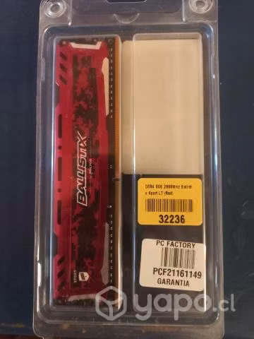 Memoria Ram 8 gb 2666Mhz Roja - Imagen 2