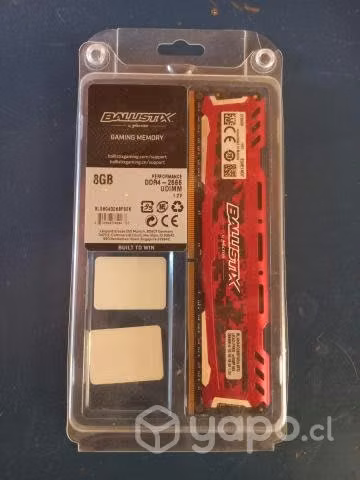 Memoria Ram 8 gb 2666Mhz Roja - Imagen 3