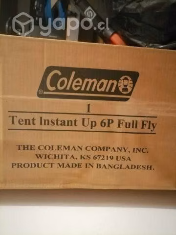 Carpa coleman. instan tent. 6 personas. full fly