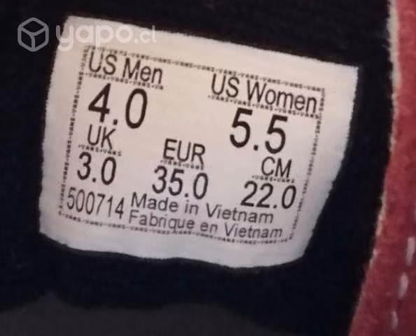 Zapatillas Vans n35 mujer
