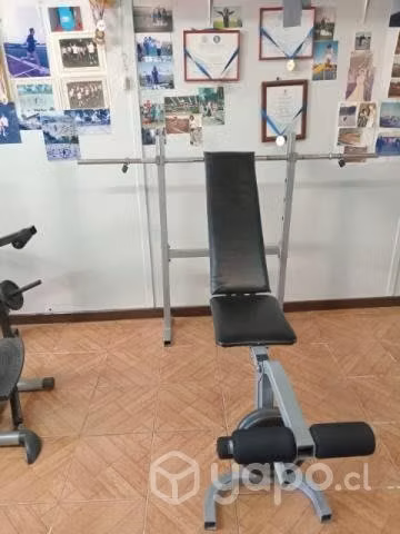 Se vende banca con barra con 2 cargas 5 kg - Imagen 2