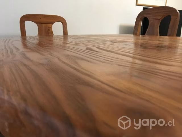 Comedor madera noble 6 sillas - Imagen 5