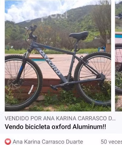 Vendo bicicleta oxford